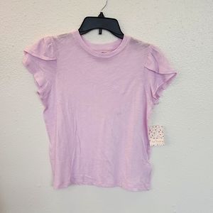 Free people short tulip sleeve tee